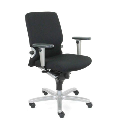 Haworth Comforto 77 bureaustoel, zwart-alu