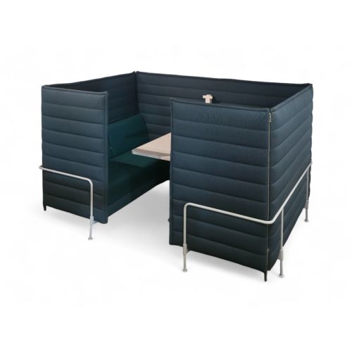 Vitra Alcove Cabin Highback, dubbele 2-zitter, groen