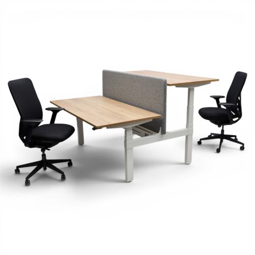 vdm. UPro elektrisch zit/sta duo bureau, 120x80cm