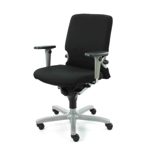 Haworth Comforto 77 bureaustoel, zwart-alu