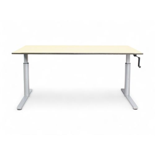 Gispen TM slingerbureau, 160x80 cm, ahorn-aluminium