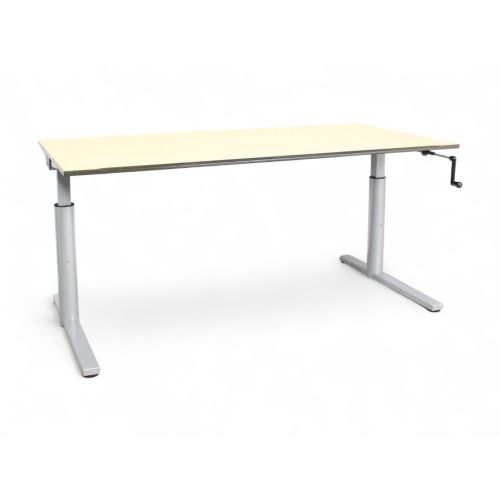 Gispen TM slingerbureau, 160x80 cm, ahorn-aluminium