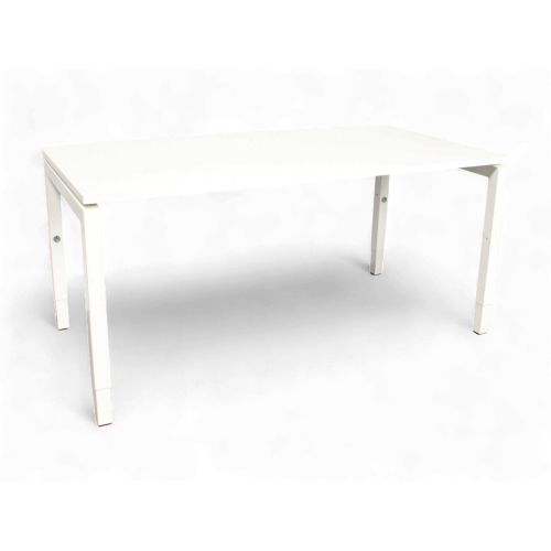 Pro-Office N-poot bureau, 160x80 cm, wit