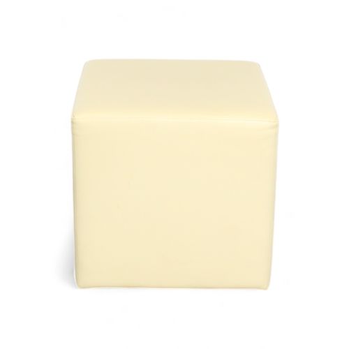 Pro-office poef, beige kunstleder