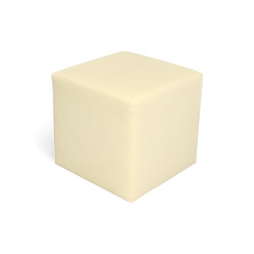 Pro-office poef, beige kunstleder