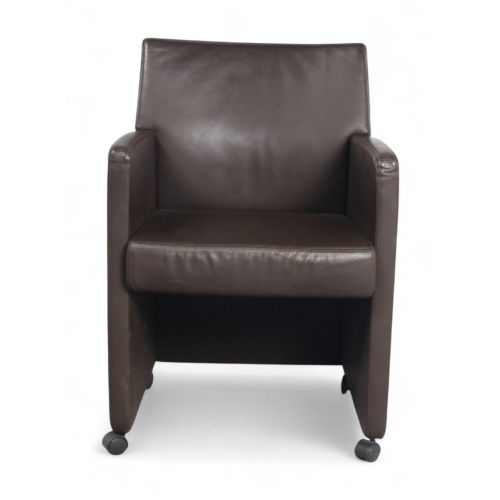 Eco-Office vergaderstoel, kunstleer-bruin