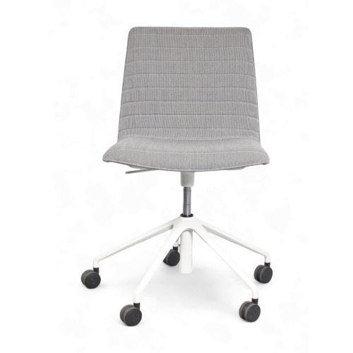 Andreu World vergaderstoel, Flex High Back, grijs-wit