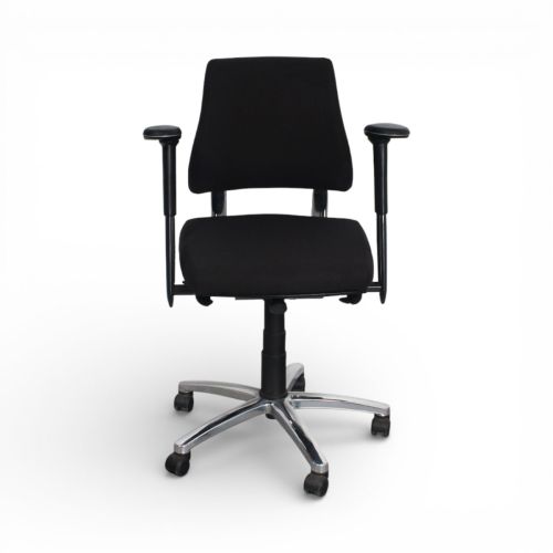 BMA Axia Office bureaustoel, lage rug, zwart-chrome