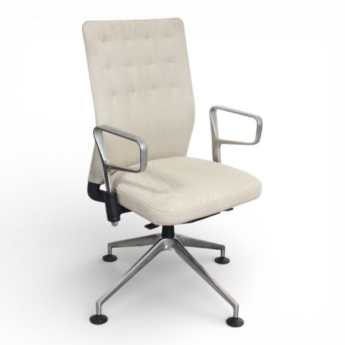 Vitra ID Trim vergaderstoel, zand-chrome
