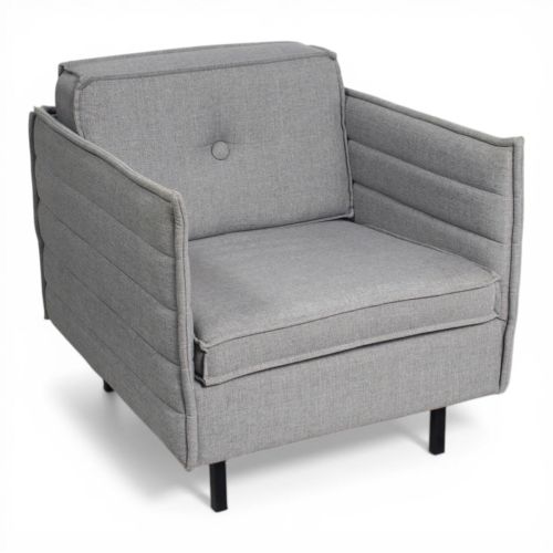 Zuiver Jaey fauteuil, grijs gestoffeerd
