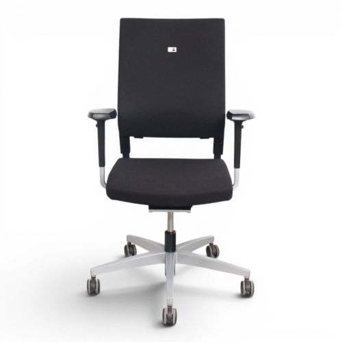 Viasit Impulse bureaustoel NPR1813, zwart-alu