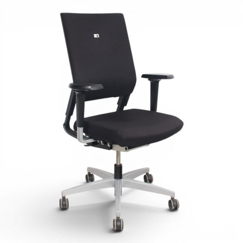 Viasit Impulse bureaustoel NPR1813, zwart-alu