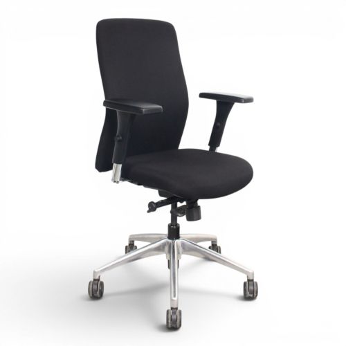 Euroseats Milano bureaustoel, EN1335, zwart-chrome