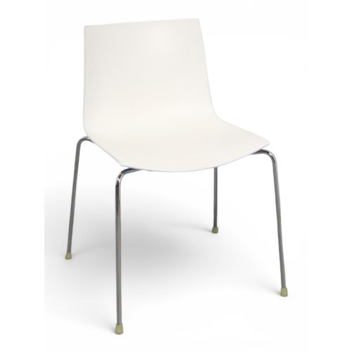 Arper Catifa 46 vergaderstoel, wit/blauw