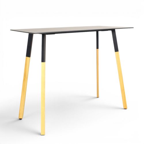 Bejot Orte bartafel, 135x67,5cm, 109 hoog, zwart-eiken