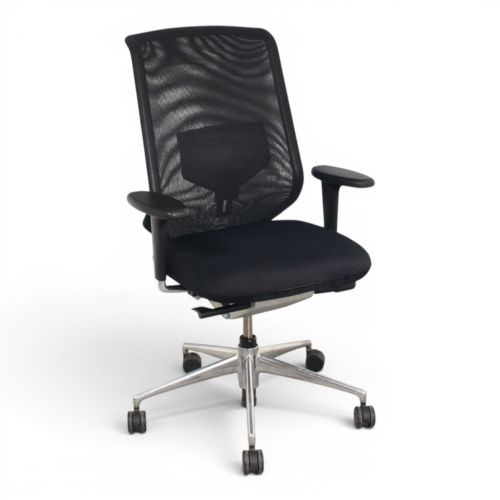 Vitra MedaPro bureaustoel, zwart-chrome