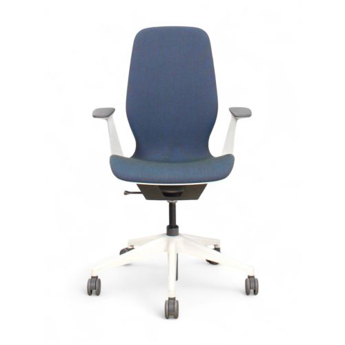 Steelcase SILQ stoel, blauw-wit 