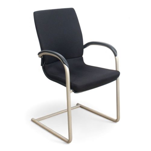 Ahrend 230 vergaderstoel, slede, zwart-grijs