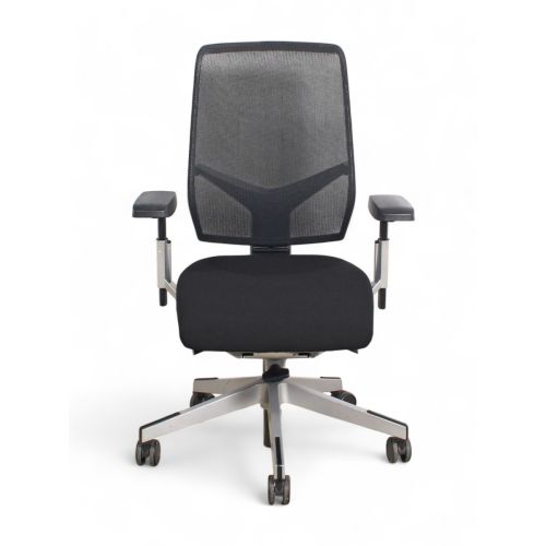 Giroflex 68 bureaustoel, zwart-aluminium