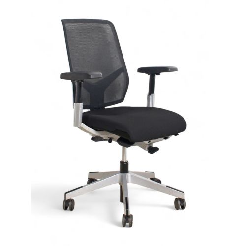 Giroflex 68 bureaustoel, zwart-aluminium