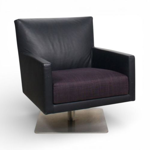 Montis Impala fauteuil, leder-stof combinatie