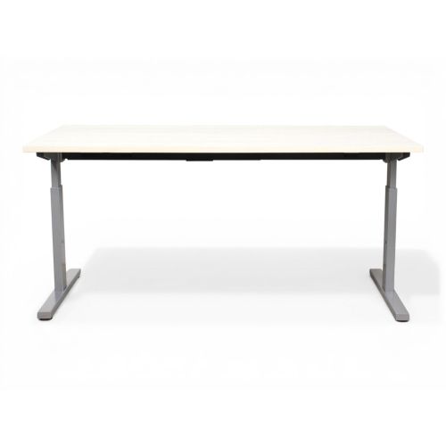 Recht T-poot bureau, 160x80cm, Scandic wood blad