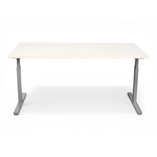 Recht T-poot bureau, 160x80cm, Scandic wood blad
