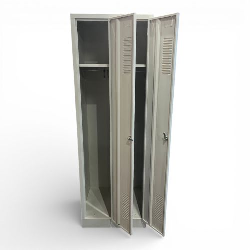 Garderobe kledingkast, vrijstaand, 180x59x50 cm, lichtgrijs