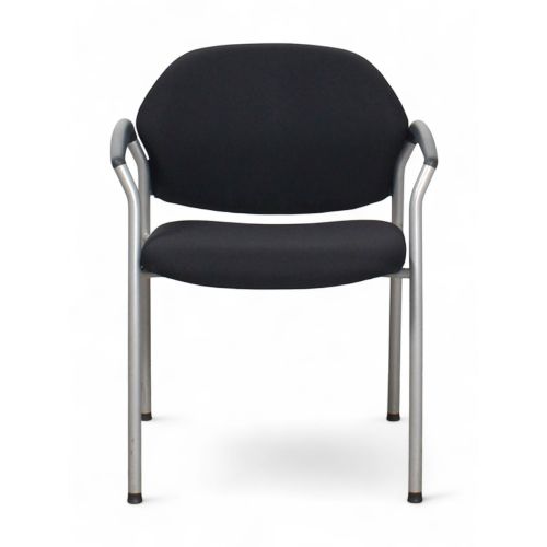 Ahrend 320 vergaderstoel, zwart-aluminium