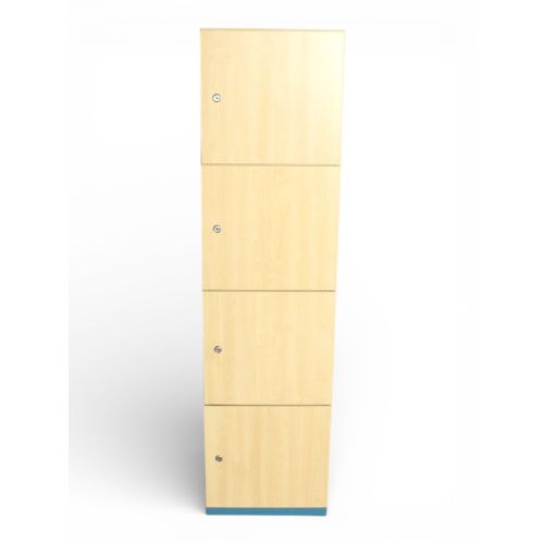 Steelcase lockerkast, vrijstaand, 154x45,5x40 cm, beuken