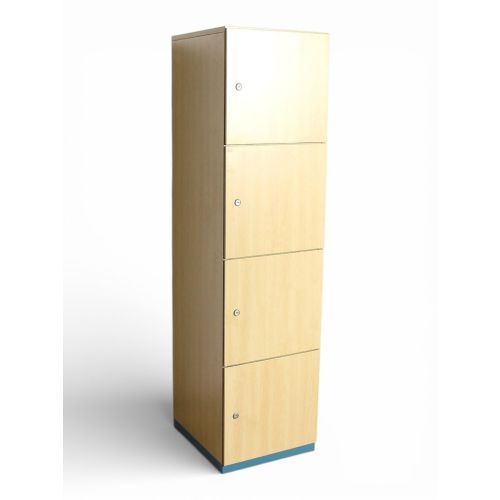 Steelcase lockerkast, vrijstaand, 154x45,5x40 cm, beuken