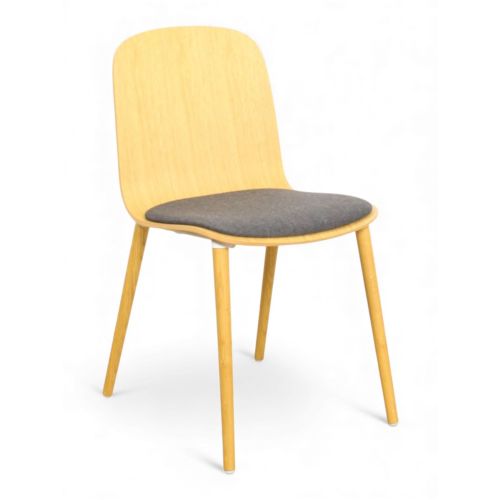 Steelcase Cavatina stoel, 4-poot, eiken-grijs