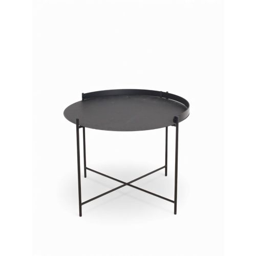 HOUE EDGE Tray Tafel, Ø62 cm, zwart