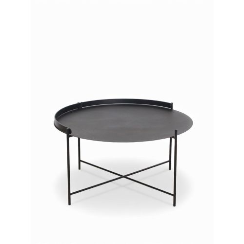 HOUE EDGE Tray Tafel, Ø76 cm, zwart
