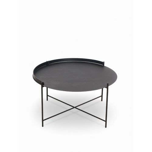 HOUE EDGE Tray Tafel, Ø76 cm, zwart