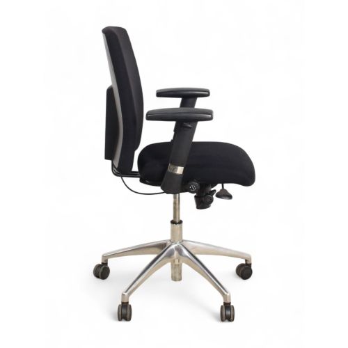 CSP Cross bureaustoel, zwart-chrome