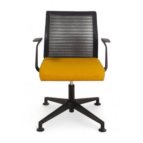 Steelcase Think vergaderstoel, zwart-okergeel
