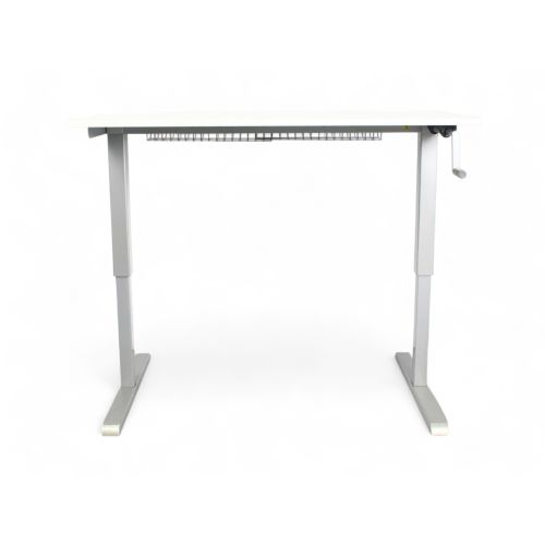 Pro-Office zit/sta slingerbureau, 140x80 cm, alu-nieuw blad naar keuze