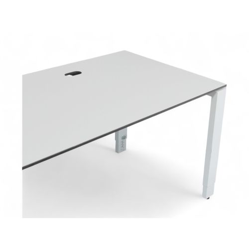 Samas bureau 160x80cm, wit-grijs