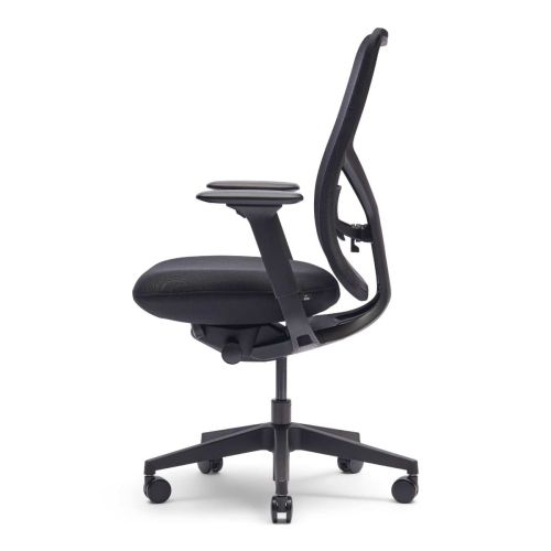 Zinnia bureaustoel, pure black. 