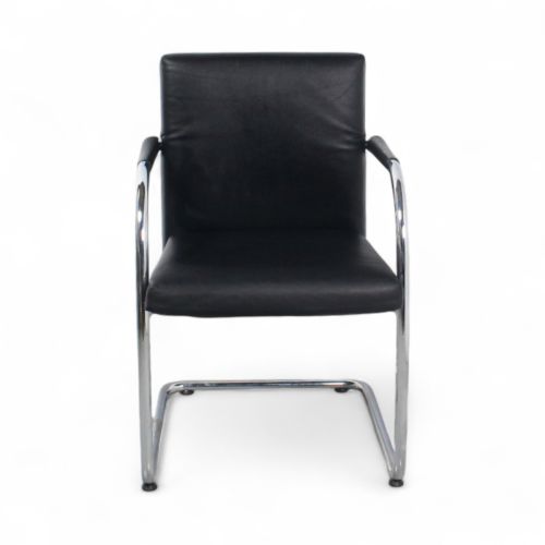 Vitra Visasoft sledestoel, zwart-chrome