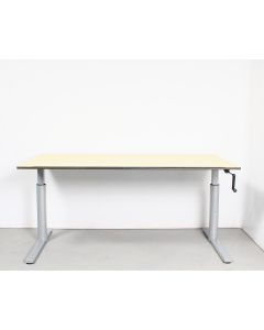 Gispen TM slingerbureau, 160x80 cm, ahorn-aluminium