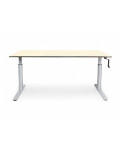 Gispen TM slingerbureau, 160x80 cm, ahorn-aluminium