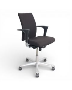 HAG H04 4400 bureaustoel, zwart-alu
