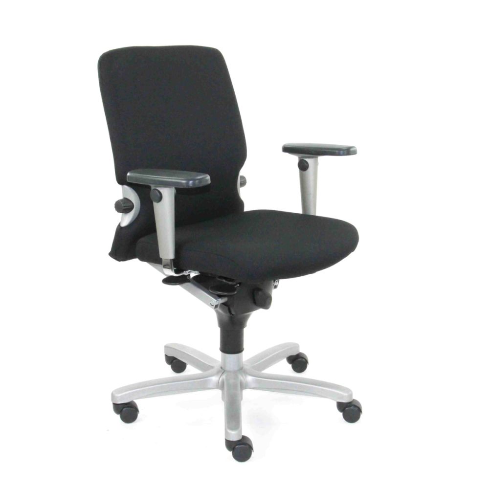 Haworth Comforto 77 bureaustoel, zwart-alu