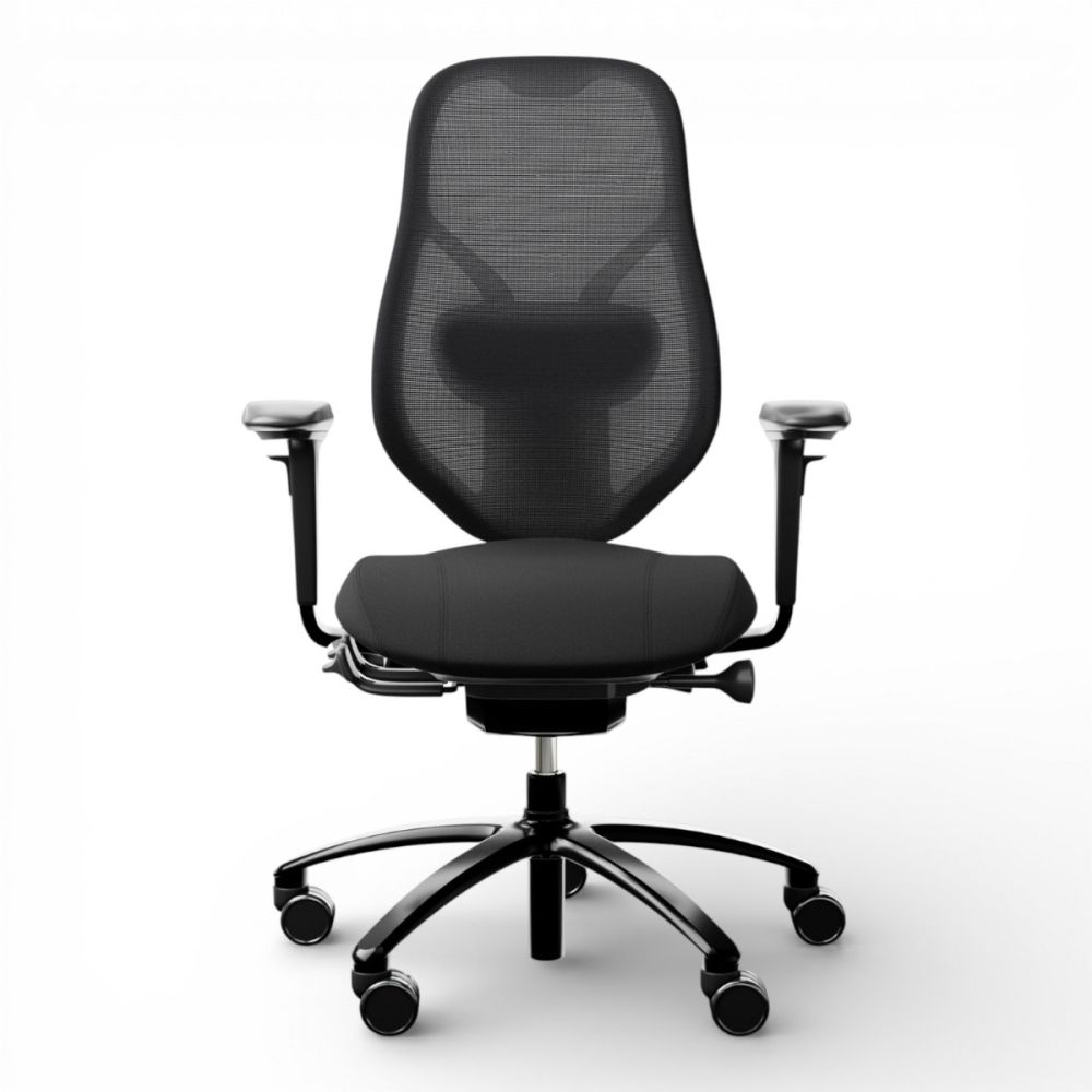 RH Mereo Mesh bureaustoel, actiemodel, zwart