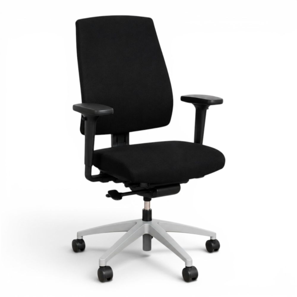 Interstuhl Goal Smart bureaustoel, zwart-aluminium