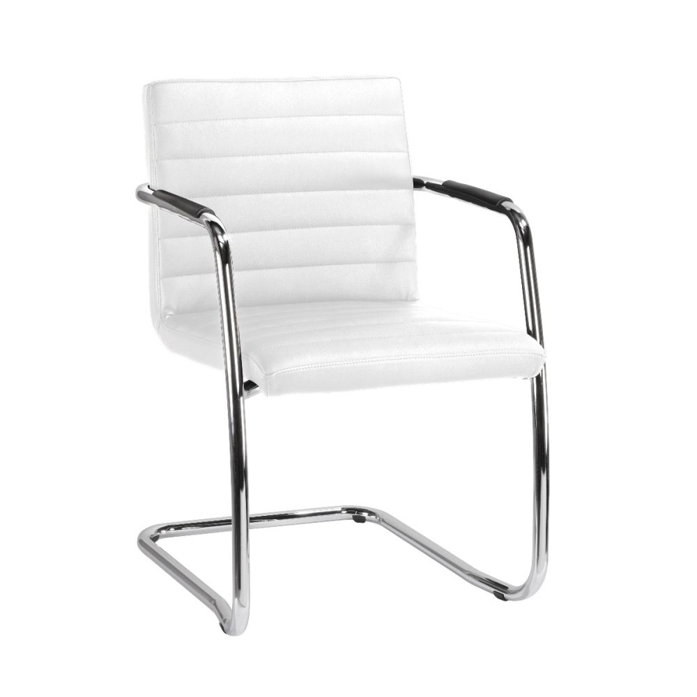 Luxor design sledestoel, zwart/wit