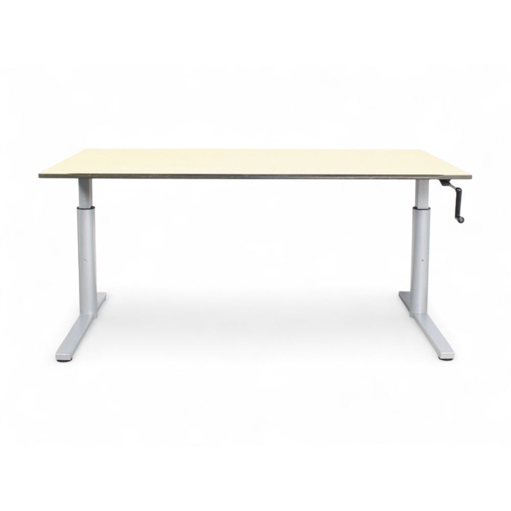 Gispen TM slingerbureau, 160x80 cm, ahorn-aluminium