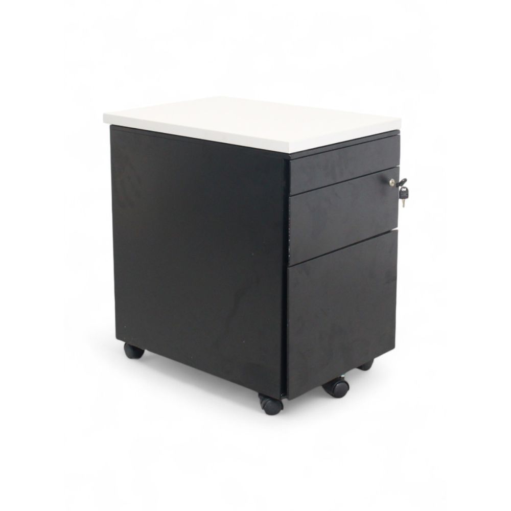 Pro-Office ladenblok, 2+1 laden, zwart-lichtgrijs